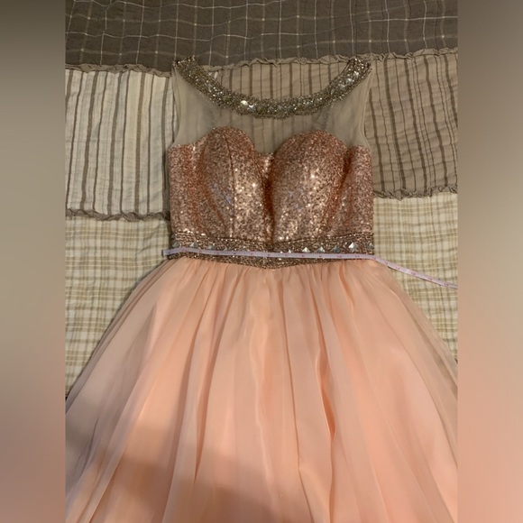 Hannah S Formal Dress Baby Pink Homecoming Winterfest Pageant - Picture 3 of 12